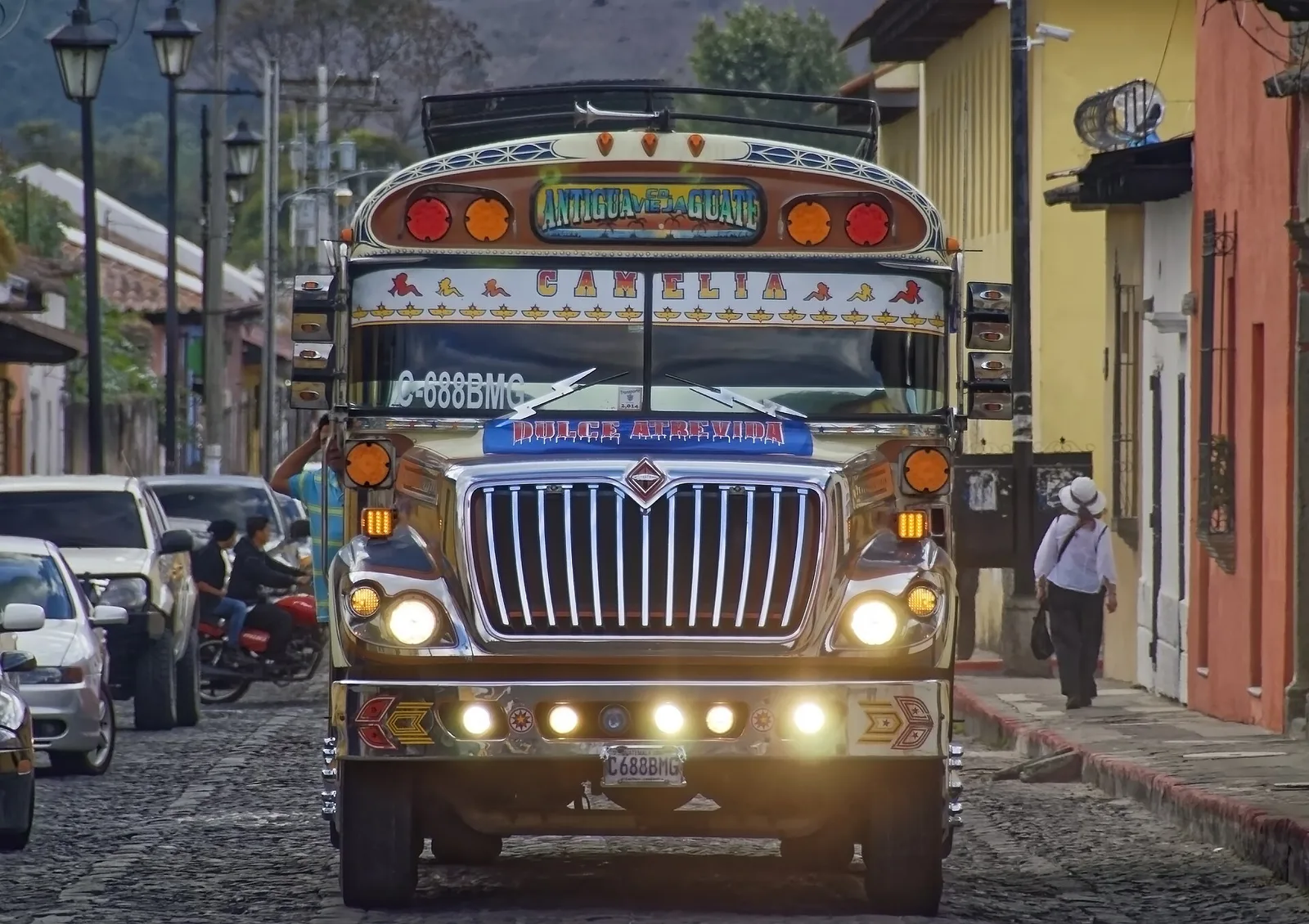 Calle de los pasos in Antigua Guatemala