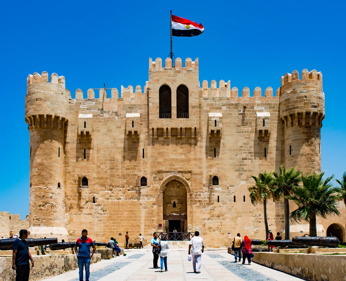 Qaitbay Citadel on the Mediterranean in Alexandria