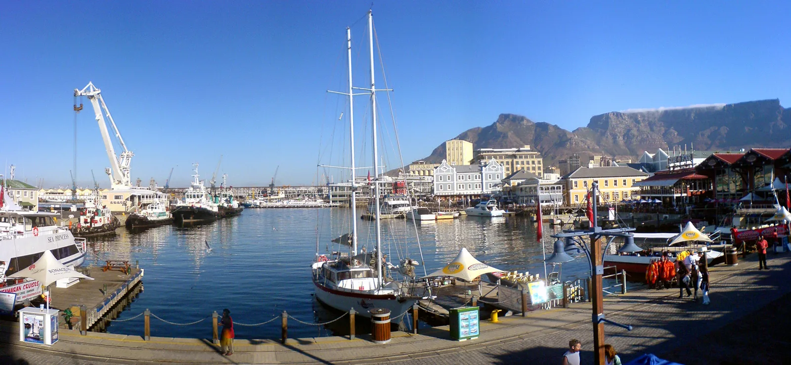 V&A Waterfront harbor in Cape Town