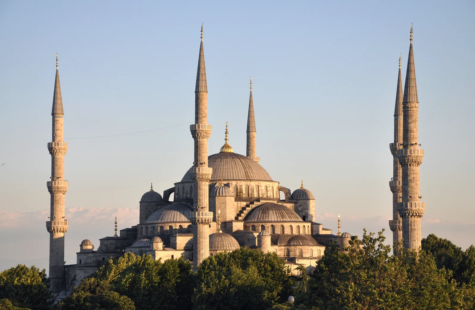 The Blue Mosque and its minarets in Istanbul