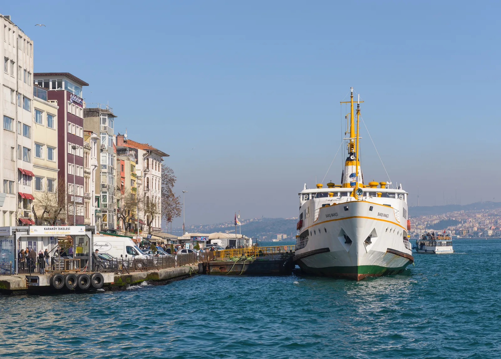 Karaköy waterfront and ferry area in Istanbul