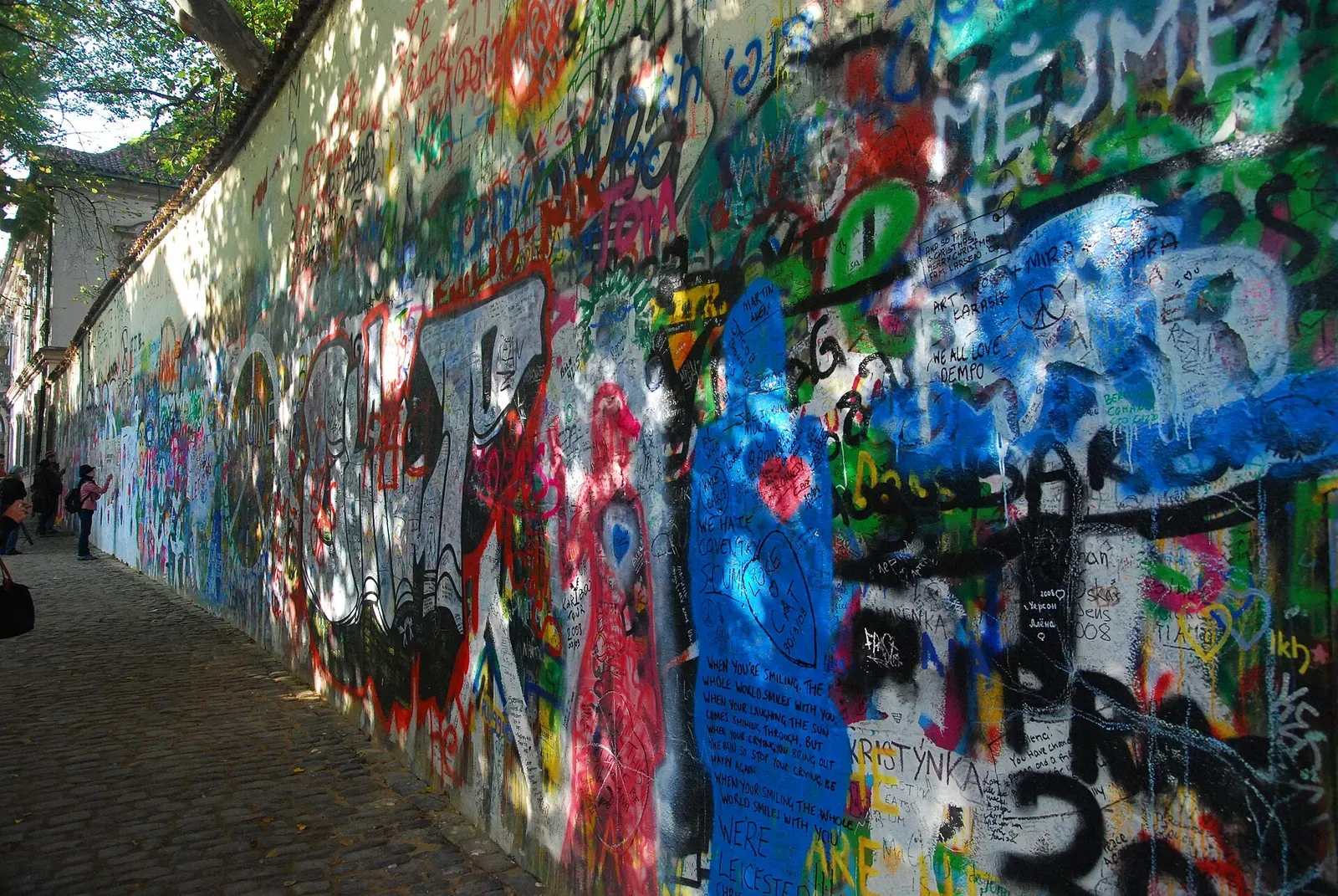 Lennon Wall in the itinerary