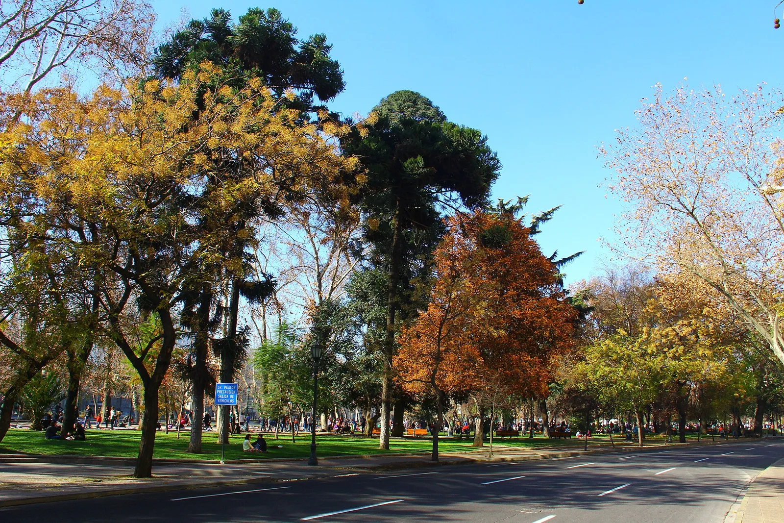 Parque Forestal in Santiago