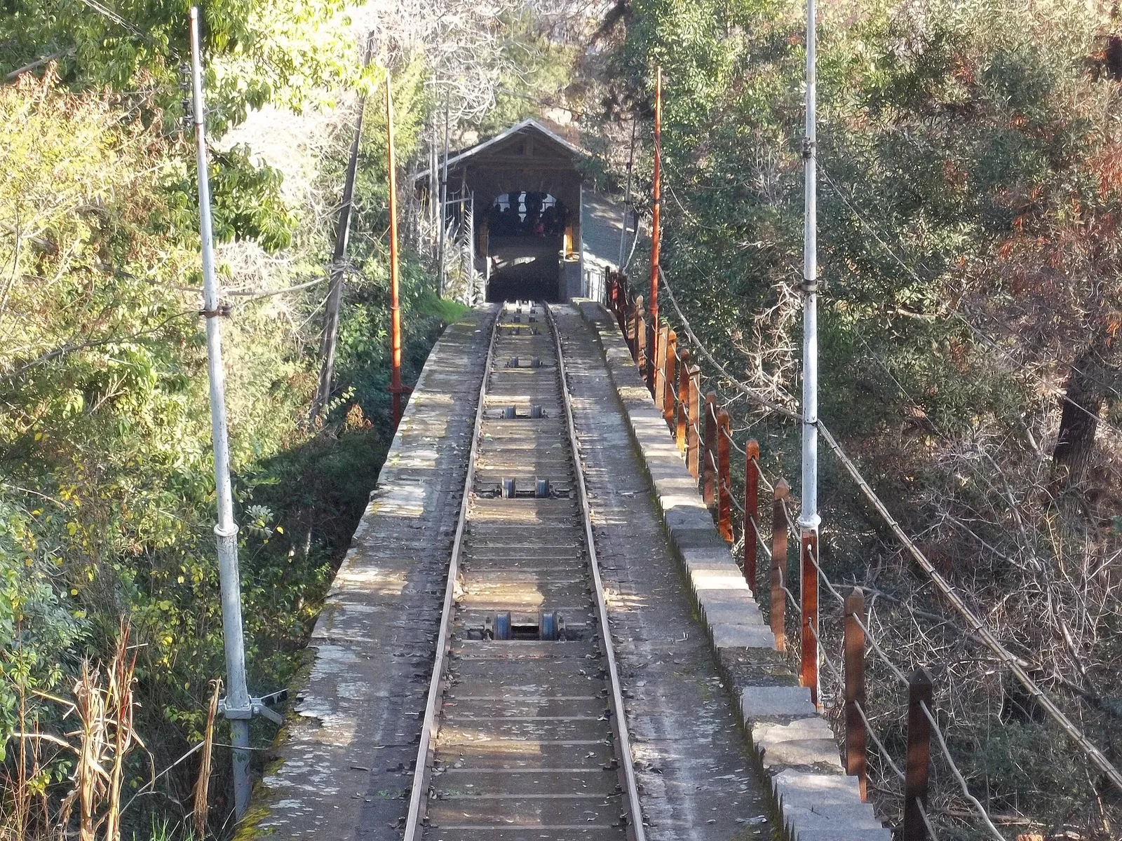 Pío Nono funicular station in Santiago