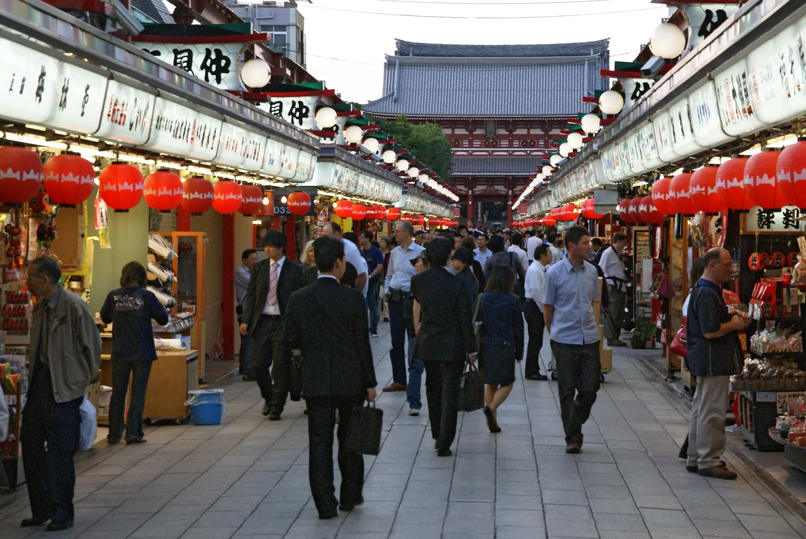 Nakamise Shopping Street leading toward Sensō-ji in Asakusa