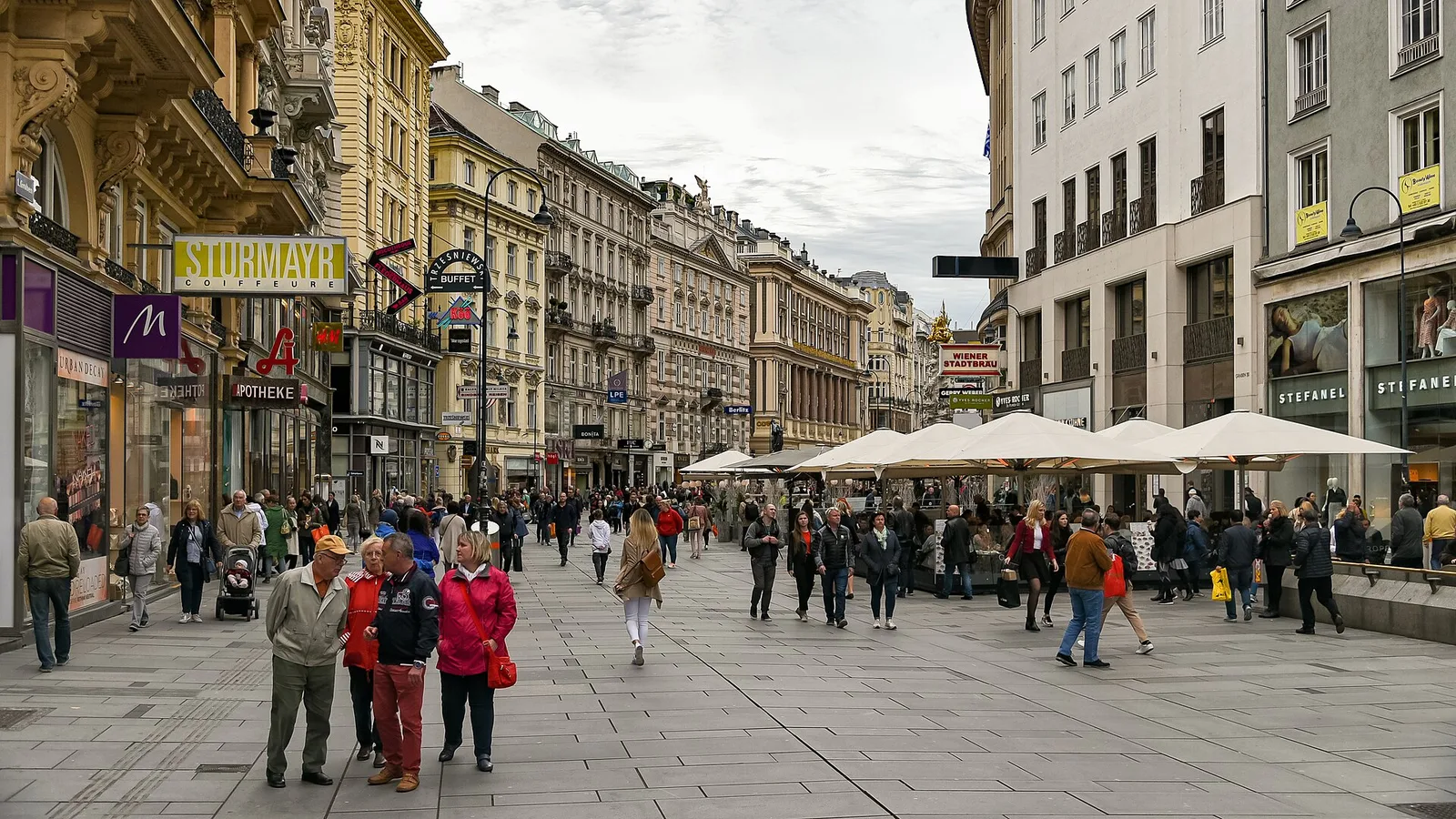 Graben, one of Vienna's grand pedestrian shopping streets