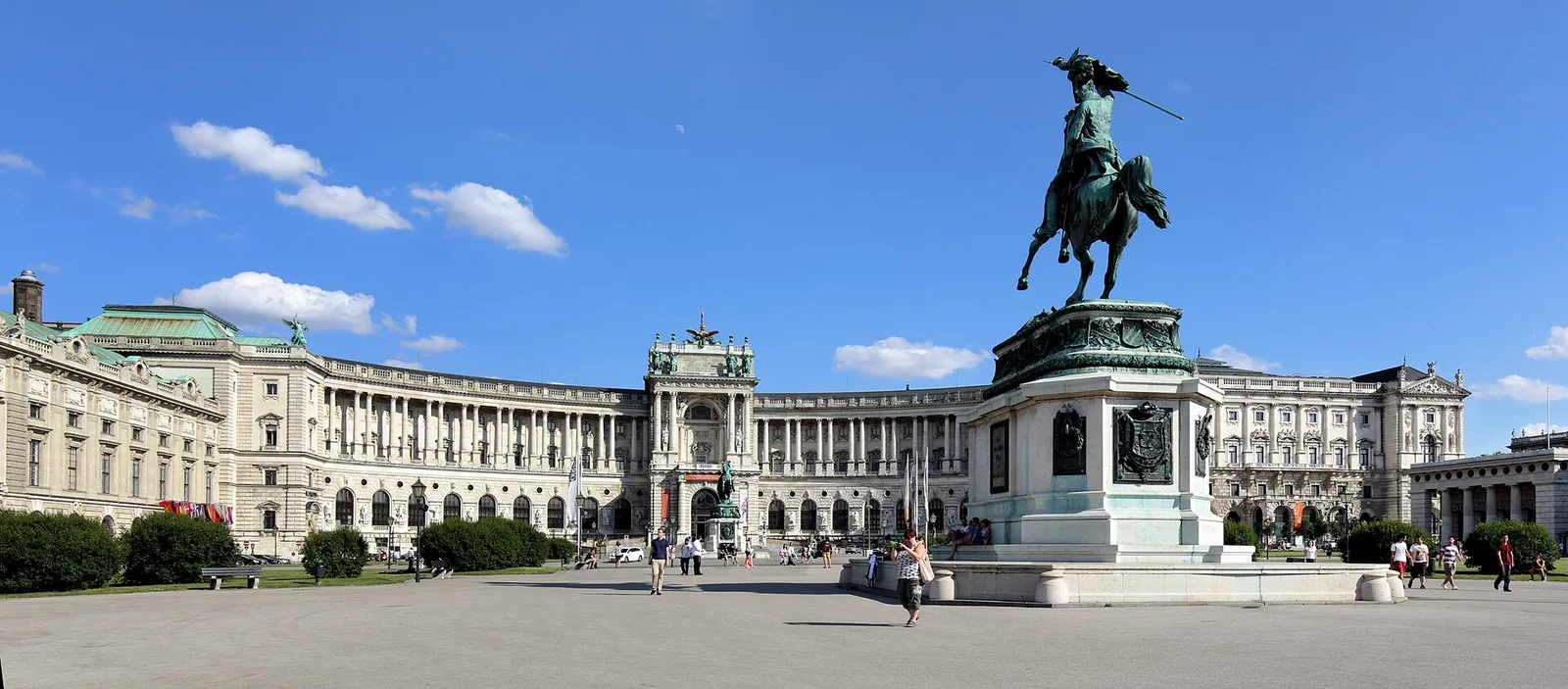 The Hofburg palace complex in central Vienna