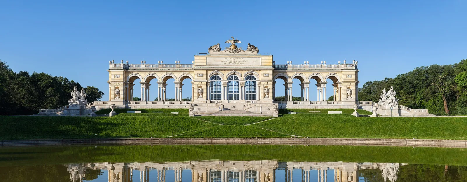 The Gloriette above Schönbrunn's gardens