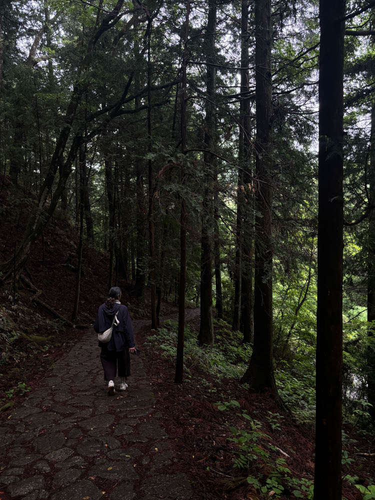 A view from the route toward Magome in the Kiso Valley